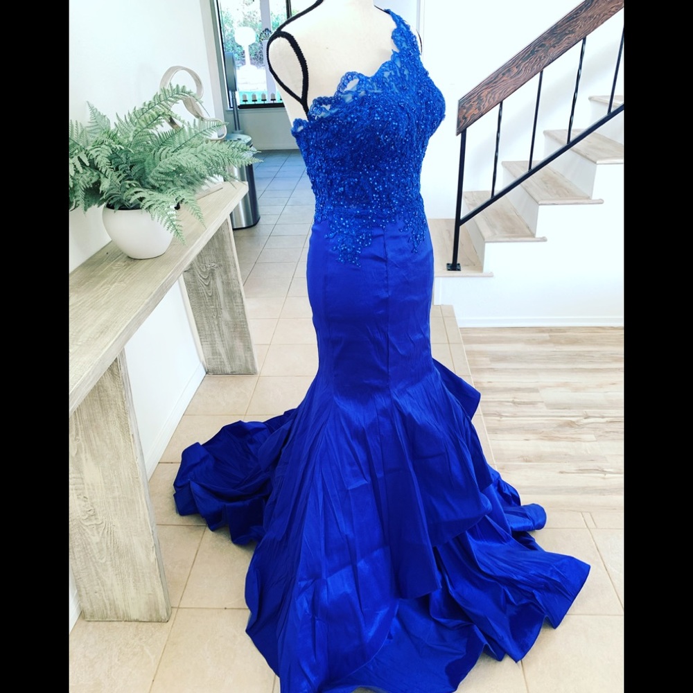 Mori Lee Madeline Gardner Lace trumpet Ball Gown